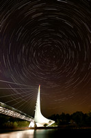 Sundial Bridge, Stars Trails