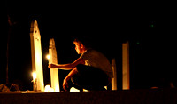 Candle Lighting for All Souls Day in Hornitos, CA 11/02/2010